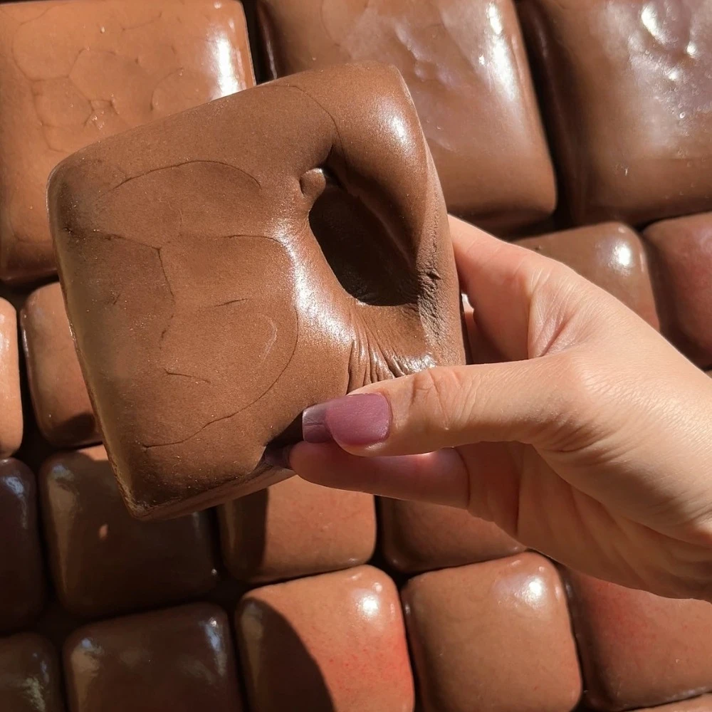 ​ ​ Jouet anti-stress Taba Squishy en forme de gâteau au chocolat au lait, jouet sensoriel à pression, à montée lente, pour adultes, cadeaux relaxants