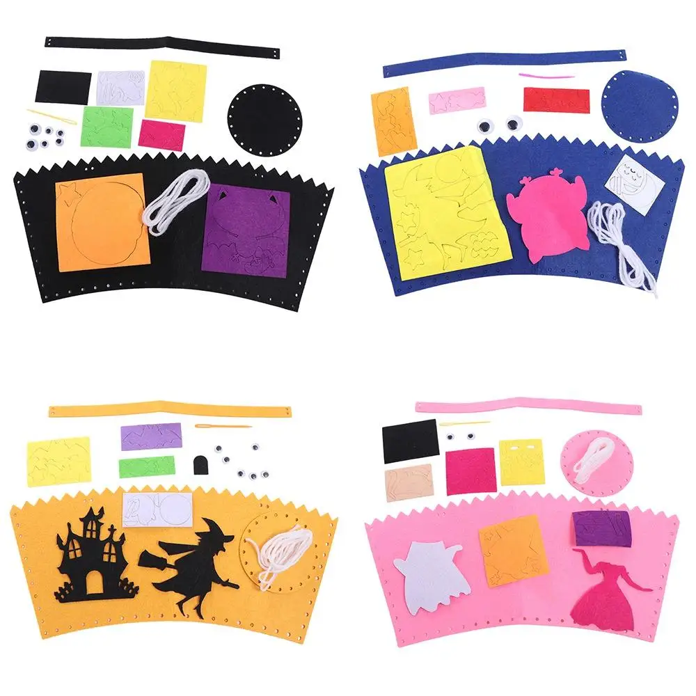 دلو تخزين، حقيبة حلوى الهالوين، زينة الهالوين، مادة DIY، حقيبة الهالوين، خدعة أو علاج، سلة هدايا زينة