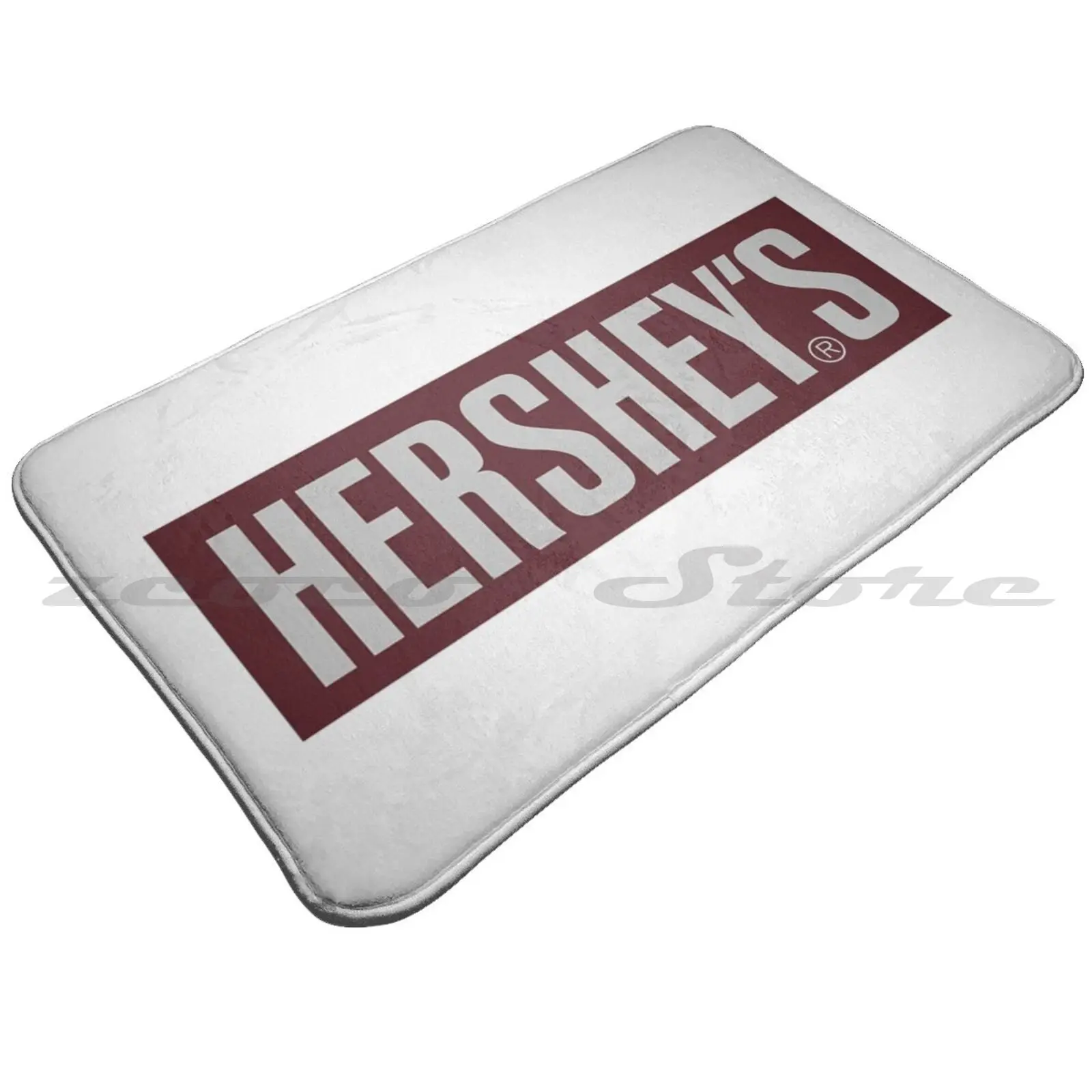 Hershey' ; S Logo Box Soft Mat Doorway Non-Slip Water Uptake Carpet Chocolate Hershey Candy Sweets Food Dessert Funny Love