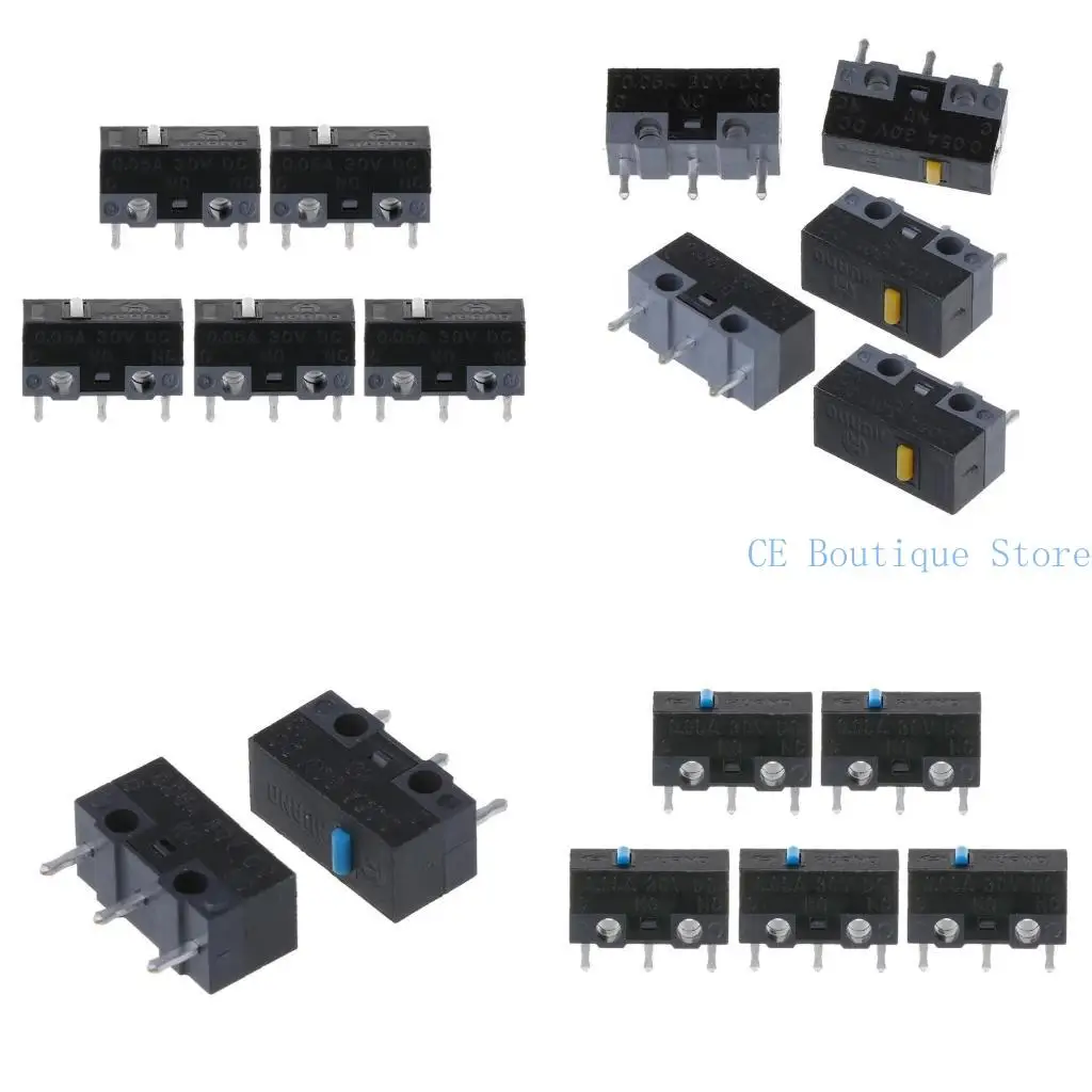 

652F Original HUANO Mouse Micro Switches Microswitch Switch 10M Clicks 5pcs/Set