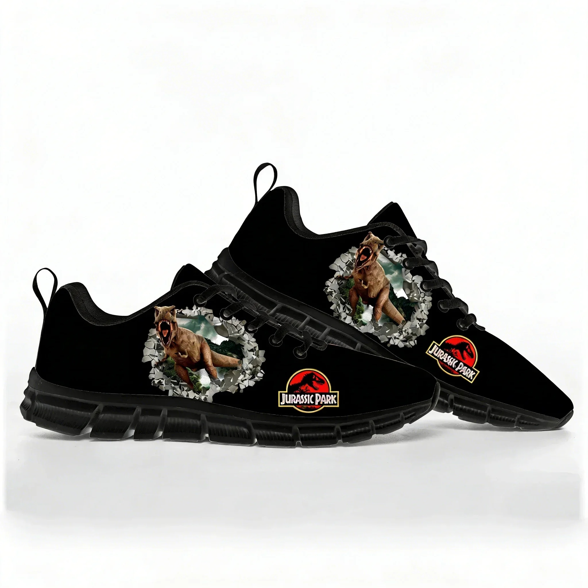 Dinosaur World Cartoon Jurassic Park Sports Shoes Mens Womens Comfortable Sneakers Custom High Quality Couple Shoe