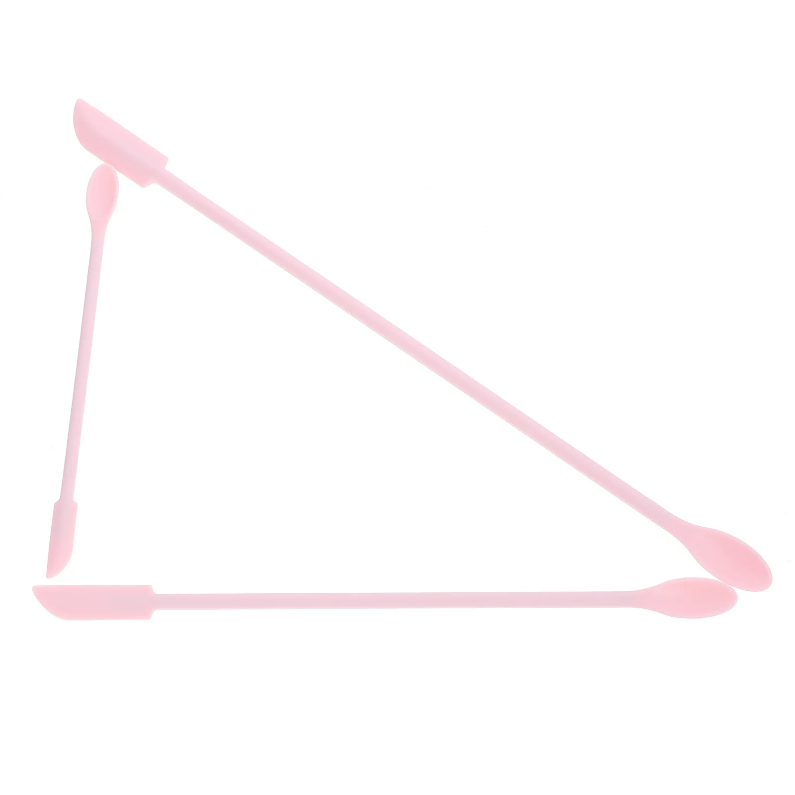 

3 Pcs Makeup Spatula Set Silicone Mini Face Mask Spatulas for Cream Jars Pink Beauty Tool Kit Cosmetics Lotion Spreading Kitchen