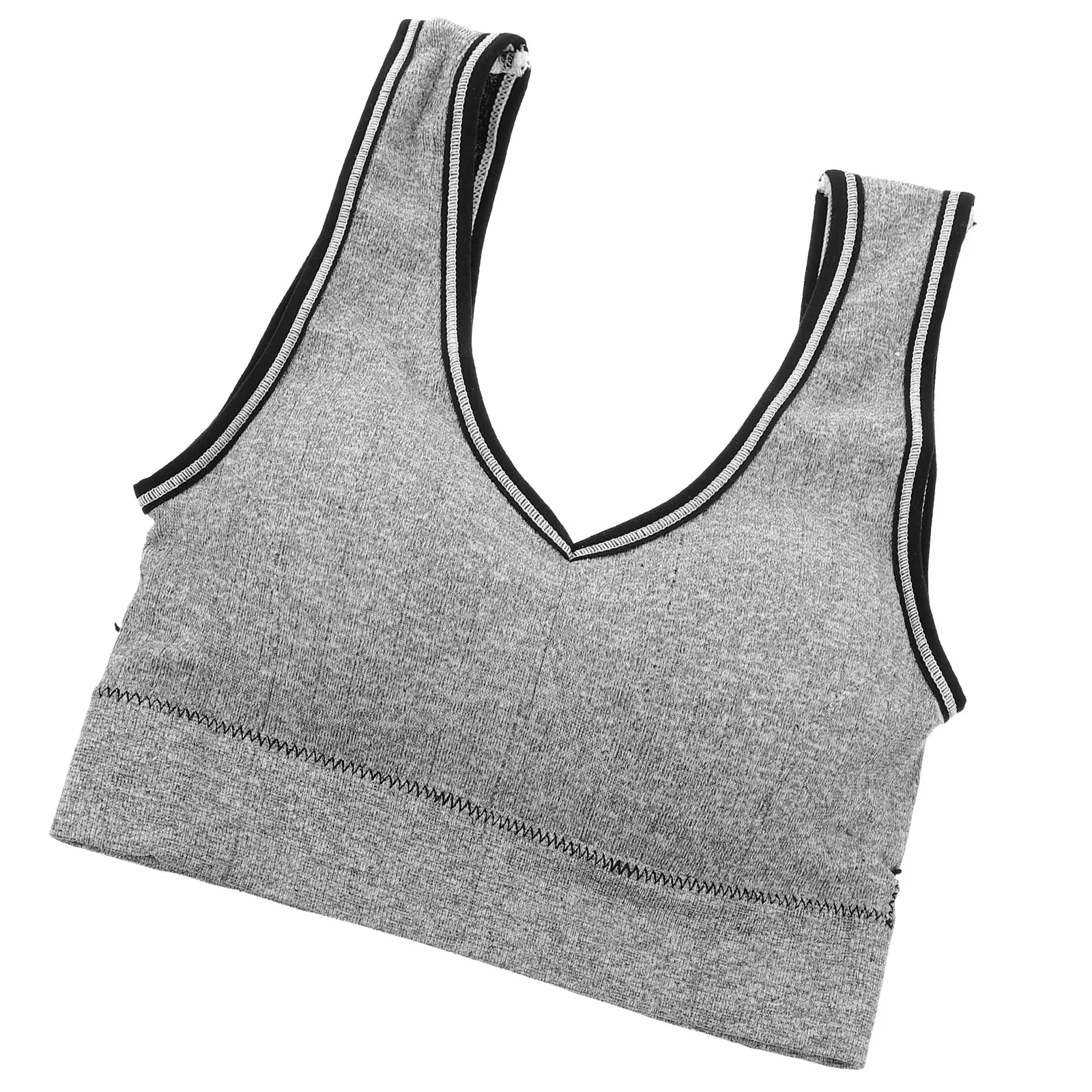 Women Sports Bra Wirefree Breathable Nylon Material Comfortable Slim Fit Fitness Underwear Yoga Bra Running Workout Vest Sweat