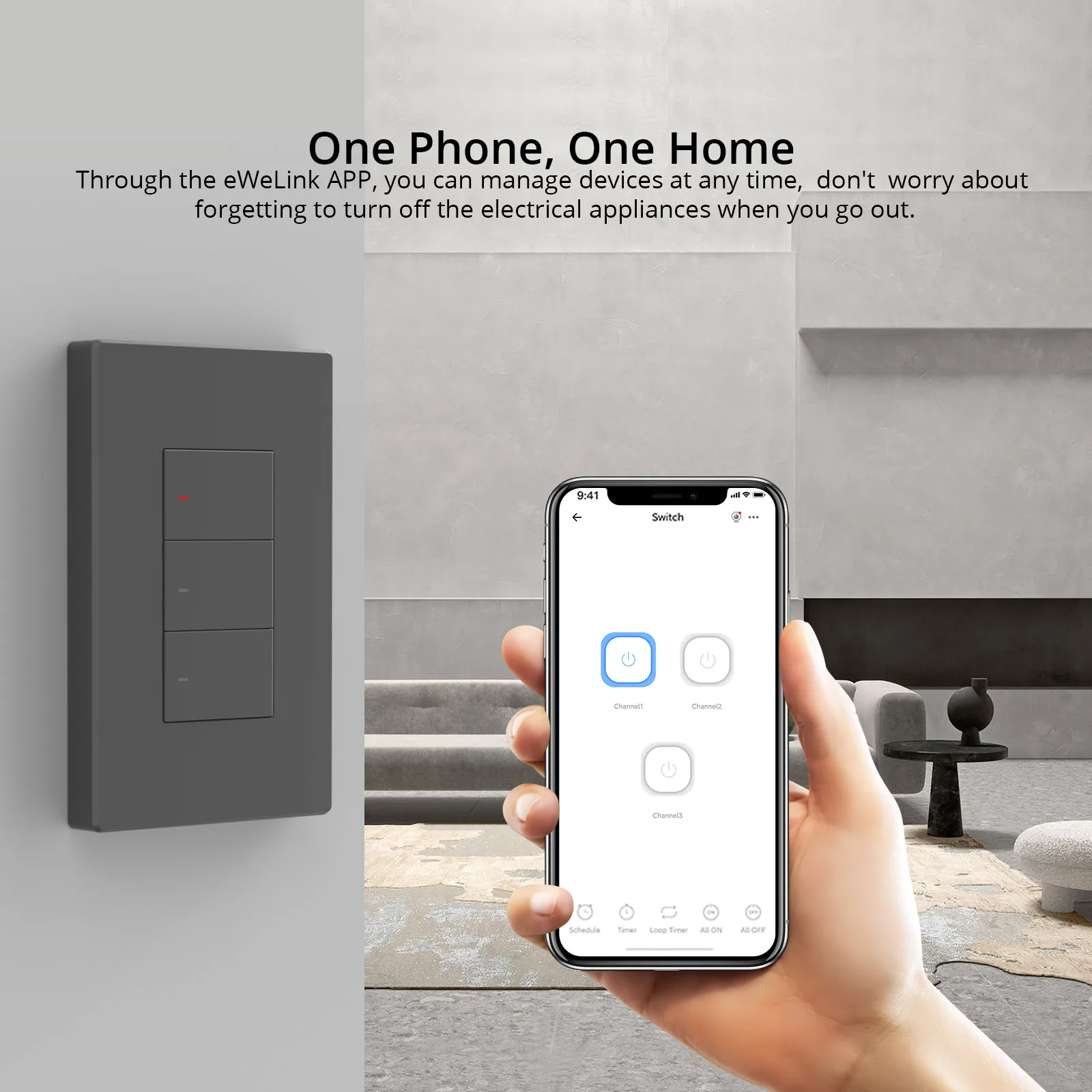 SONOFF SwitchMan M5 120 Type WiFi Wall Switch Smart Push Button Light Switch eWeLink APP Control Alexa Google Home Voice Control