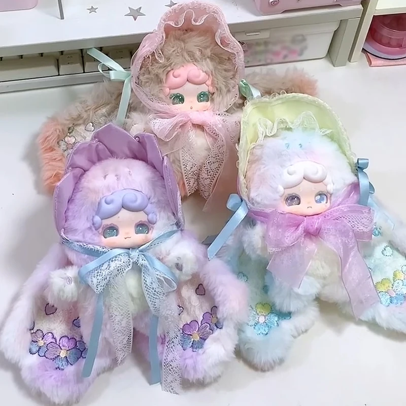 

Cute Bunny LuckyDeerNai Blossom Tea Break Series Blind Box Vinyl Plush Blind Doll Bag Pendant Hobby Collection Mystery Box Gift
