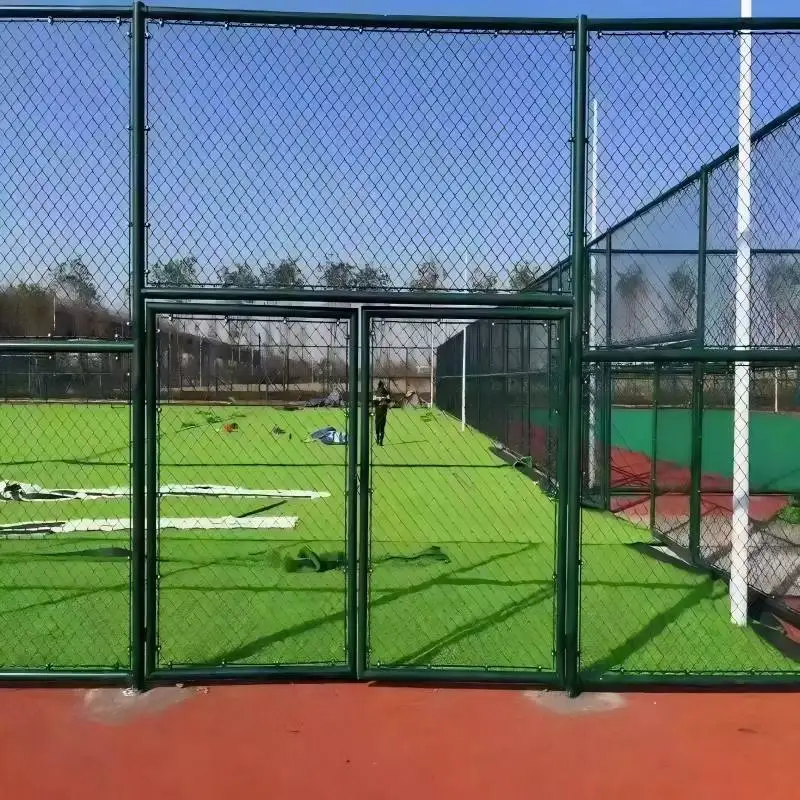 Custom.Factory سياج مجال رياضي قابل للتخصيص، شبكة منسوجة مرنة، درابزين ملعب كرة السلة 10ft 2.0mm Meta #6