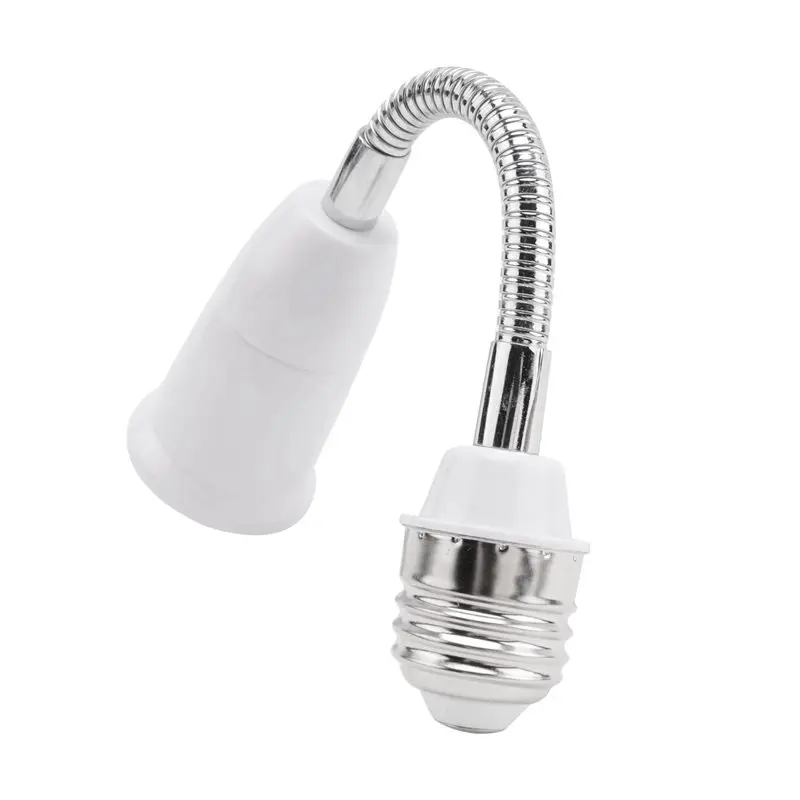 ABAH-4Pcs 19Cm Long Flexible Goose Neck E27 To E27 LED Light Bulb Extension Adapter