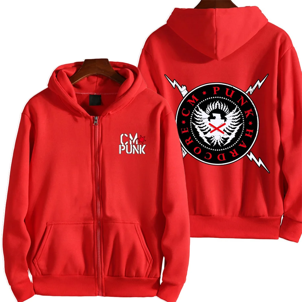 Famous Wrestler Star Cm Punk Hoodies Couple student street sports casual Hoodies