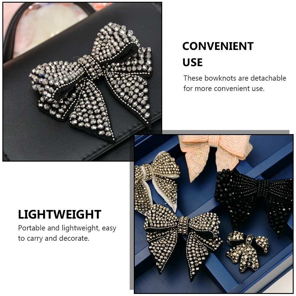 

Bowknot Adornment Decorative Bow Tie Cloth Patch Nurse Boot Jeans Applique Women Shoes Bag Clutch Hat Dress Wedding Party Daily