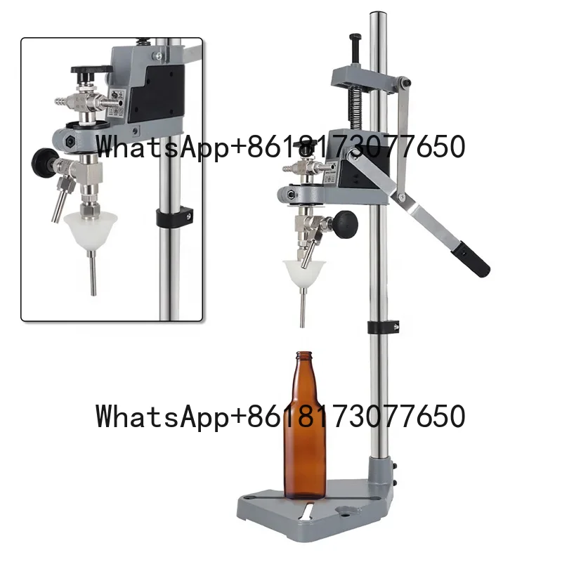 

Manual Beer Bottle Filling Station, Counter Pressure Beer Bottling Machine,Metal Flexible Bottle Filler for Micro Breweries
