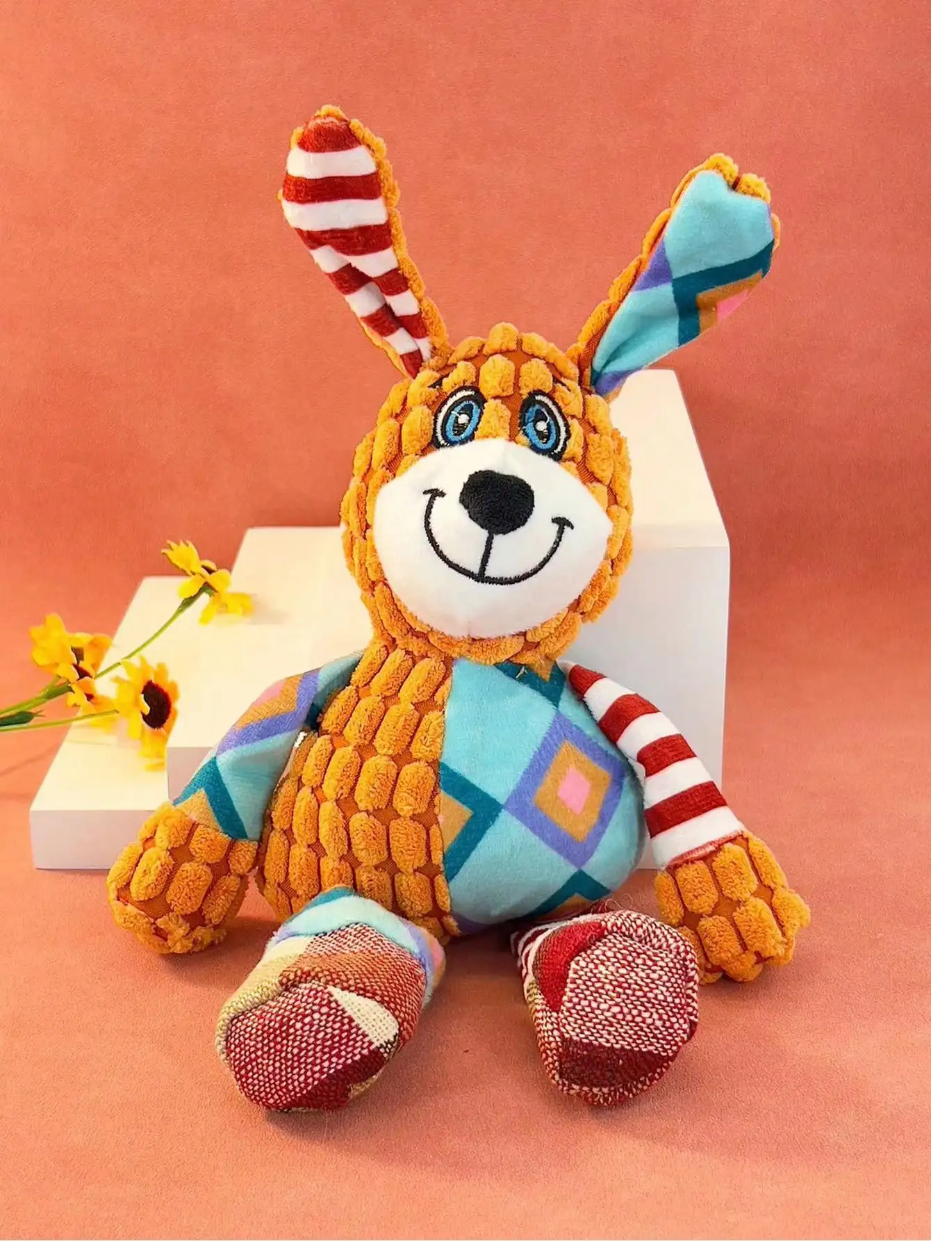 A pet plush toy animal model can sound toys accompany interactive relief pet toy toys