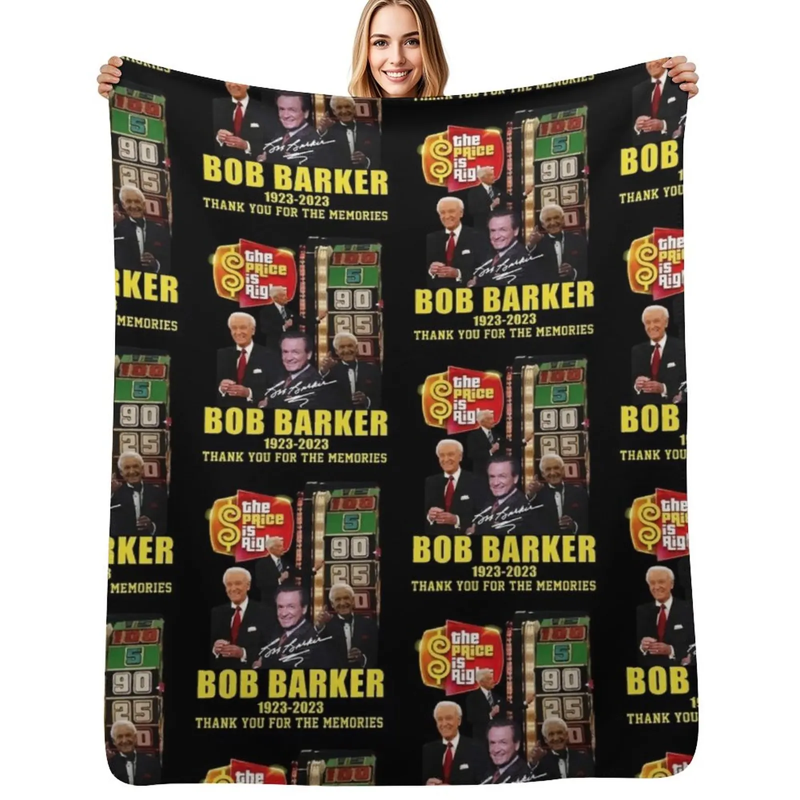 The Price Is Right Bob Barker 1923 Throw Blanket Flannel Fleece Soft Warm Throw Blanket