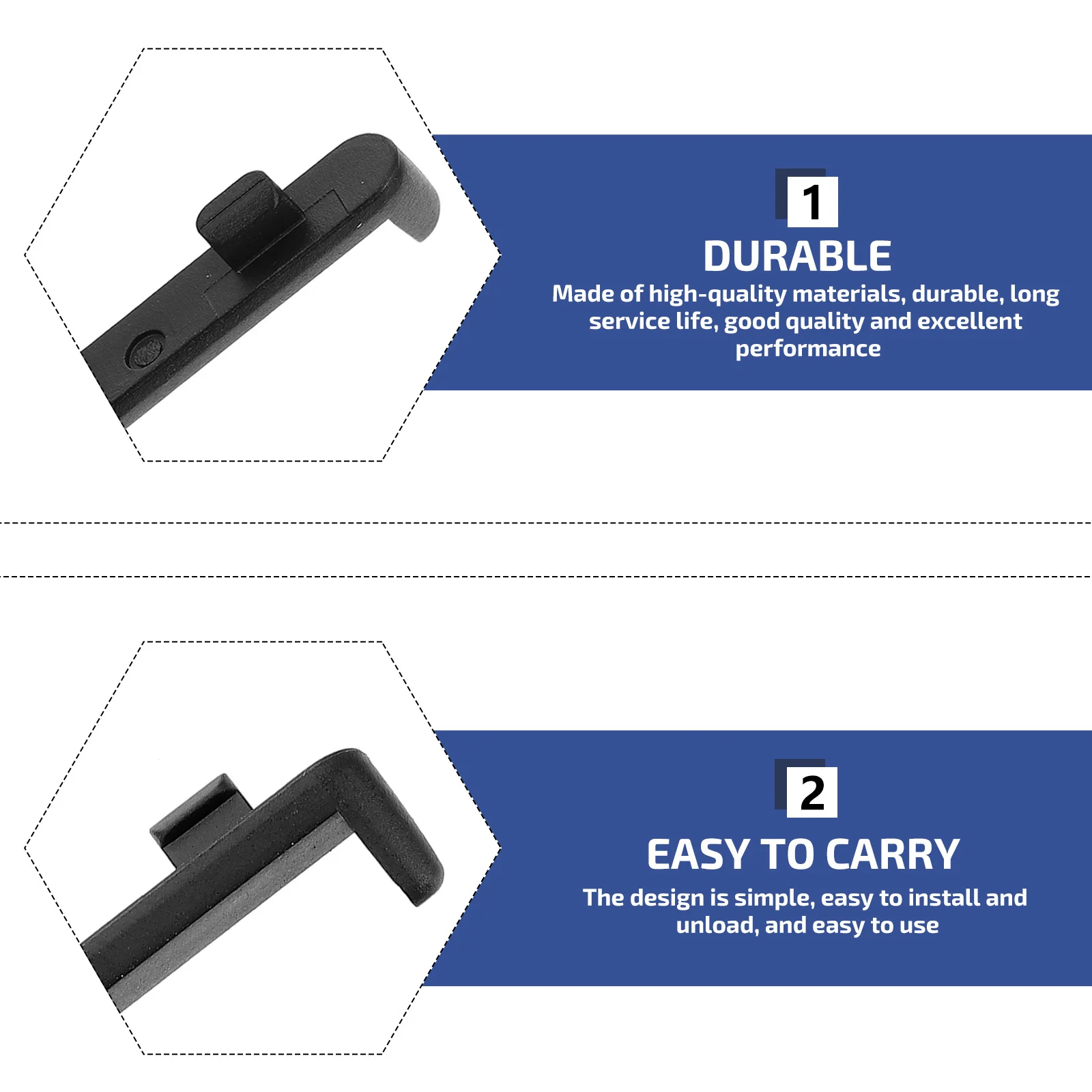 2 szt. Łącznik do paska zegarka, mocny metalowy łącznik do wymiany paska, łatwe montaż, bezpieczne połączenie dla wszystkich standardowych zegarków