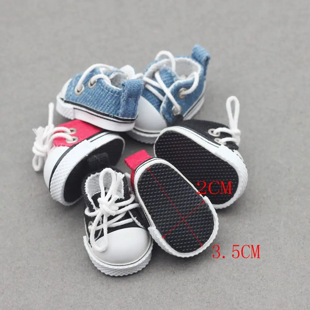 Hobbies 3,5*2cm 17cm zapatos hechos a mano múltiples estilos zapatos para muñecas accesorios DIY zapatos de lona para muñeca