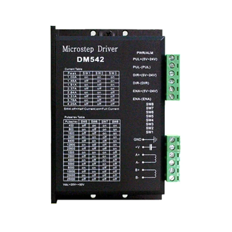 

DM556 or DM542 2-phase Digital Stepper Motor Driver 42/57/86 Servo for CNC Engraving Machine