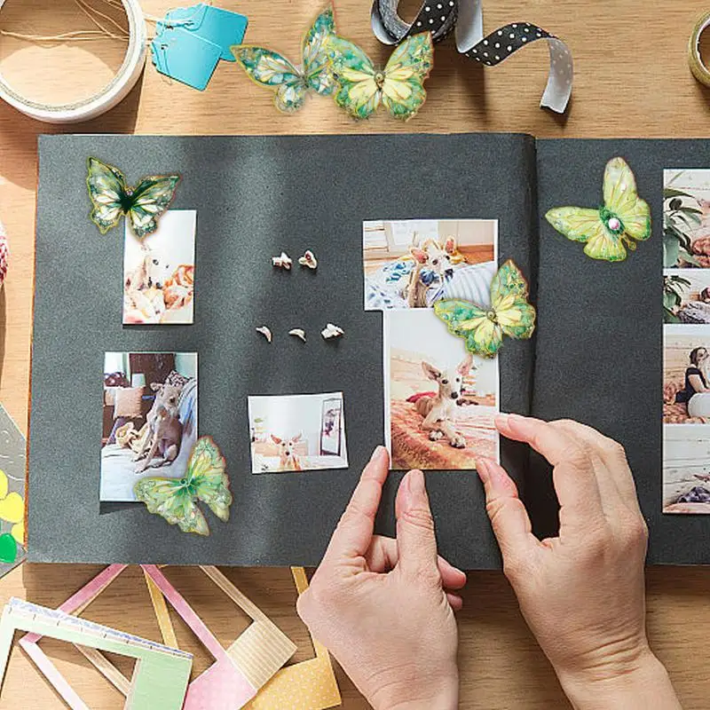 สติกเกอร์วินเทจสำหรับ stiker Journal วารสาร stiker Buku kliping ดอกไม้ผีเสื้อรูปลอกย้อนยุคงานฝีมือ DIY อัลบัมภาพ