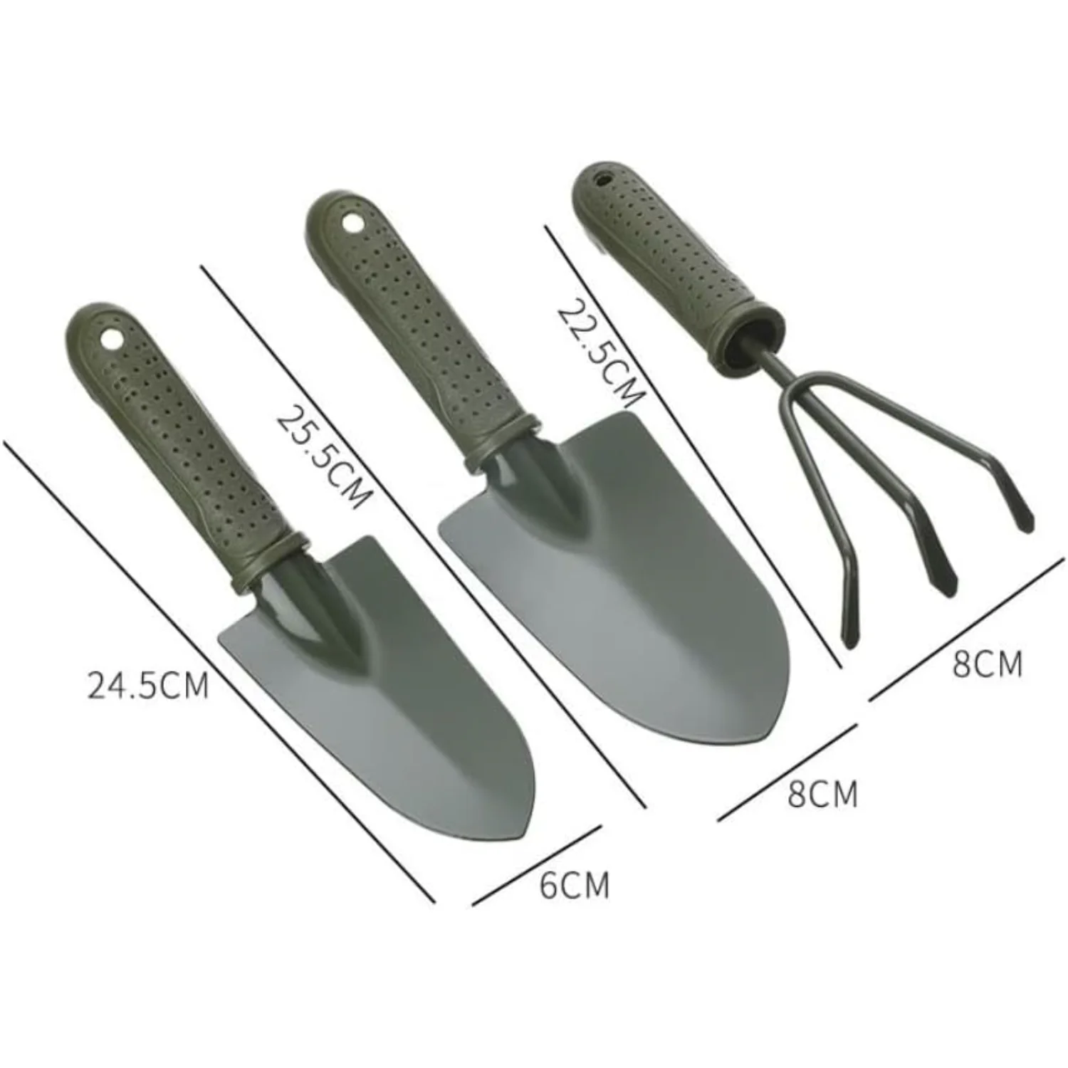 Pieces Small Gardening Hand Shovel Garden Trowel Transplanter Lightweight Comfortable Ergonomic Handle Gardening Tool Set Potted