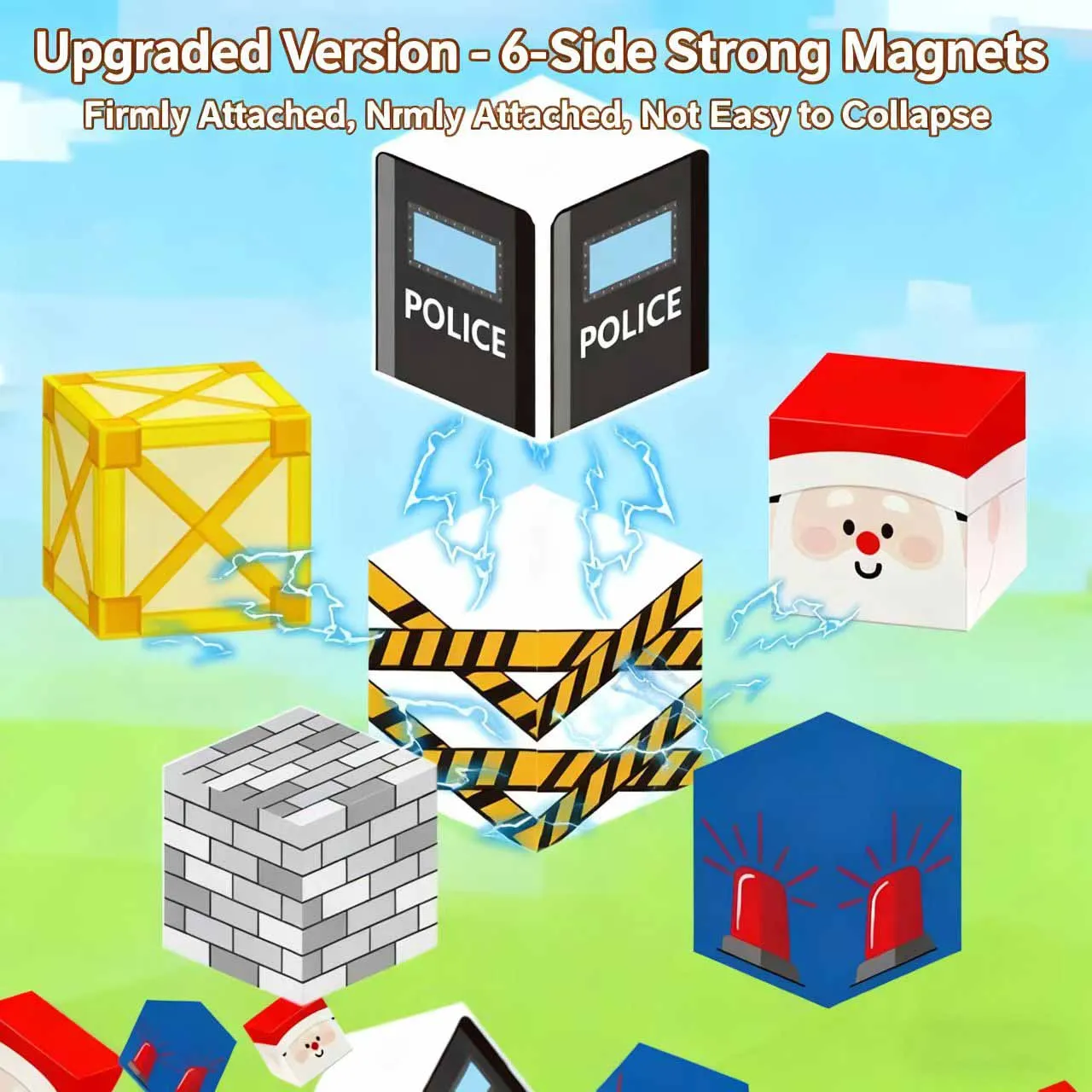 جديد اللبنات المغناطيسية الألغام العالم المغناطيس مكعب مجموعة لصبي فتاة طفل سن 3 + DIY نموذج الأطفال الجذعية الجذعية لعبة حسية هدية #3