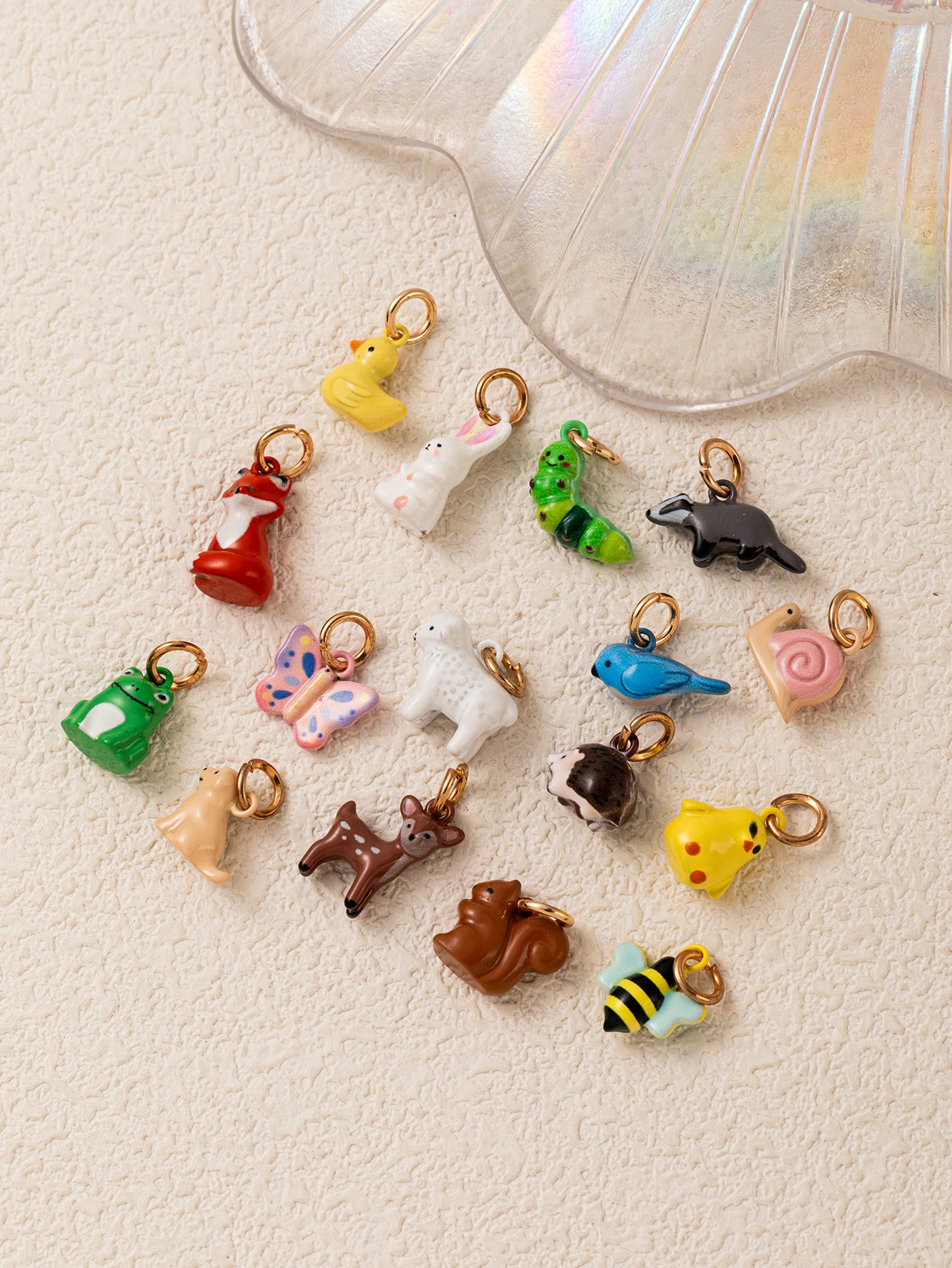 Einfache und Trendige Neue Tier-Serie Kaninchen Gemüse Insekt Eichhörnchen DIY Anhänger Charms für Schmuck – Detail 2