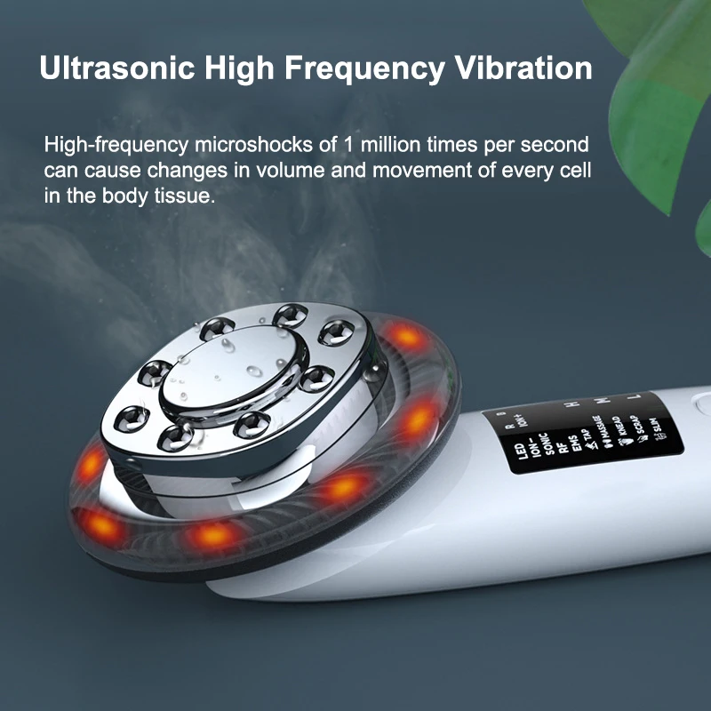 Multifunctional high-frequency EMS body sculpting device, abdominal fat cavitation machine, red light ion facial massager