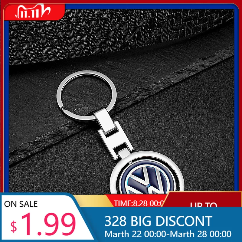 

Styling Mouldings VW GTI GOLF 2026 Hot For VW VOLKSWAGEN Creative Rotating Key Chains Car Emblem Keyrings Pendant For Volkswagen