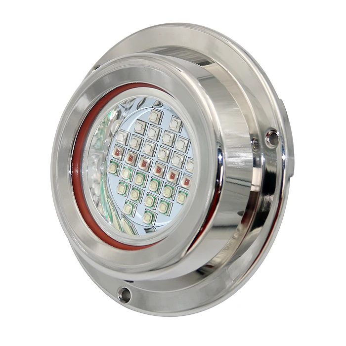 LED Underwater Boat Light 316 Stainless Steel Surface Mount 20000 Lumen Transom Light For Boat Yacht Cruise Ships Pontoon