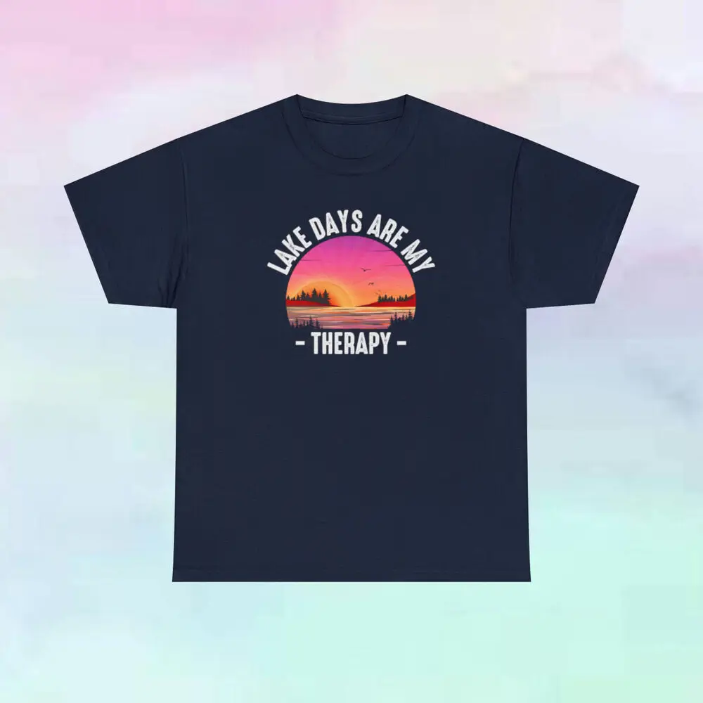Lake Days Are My Therapy Cotton T Shirt