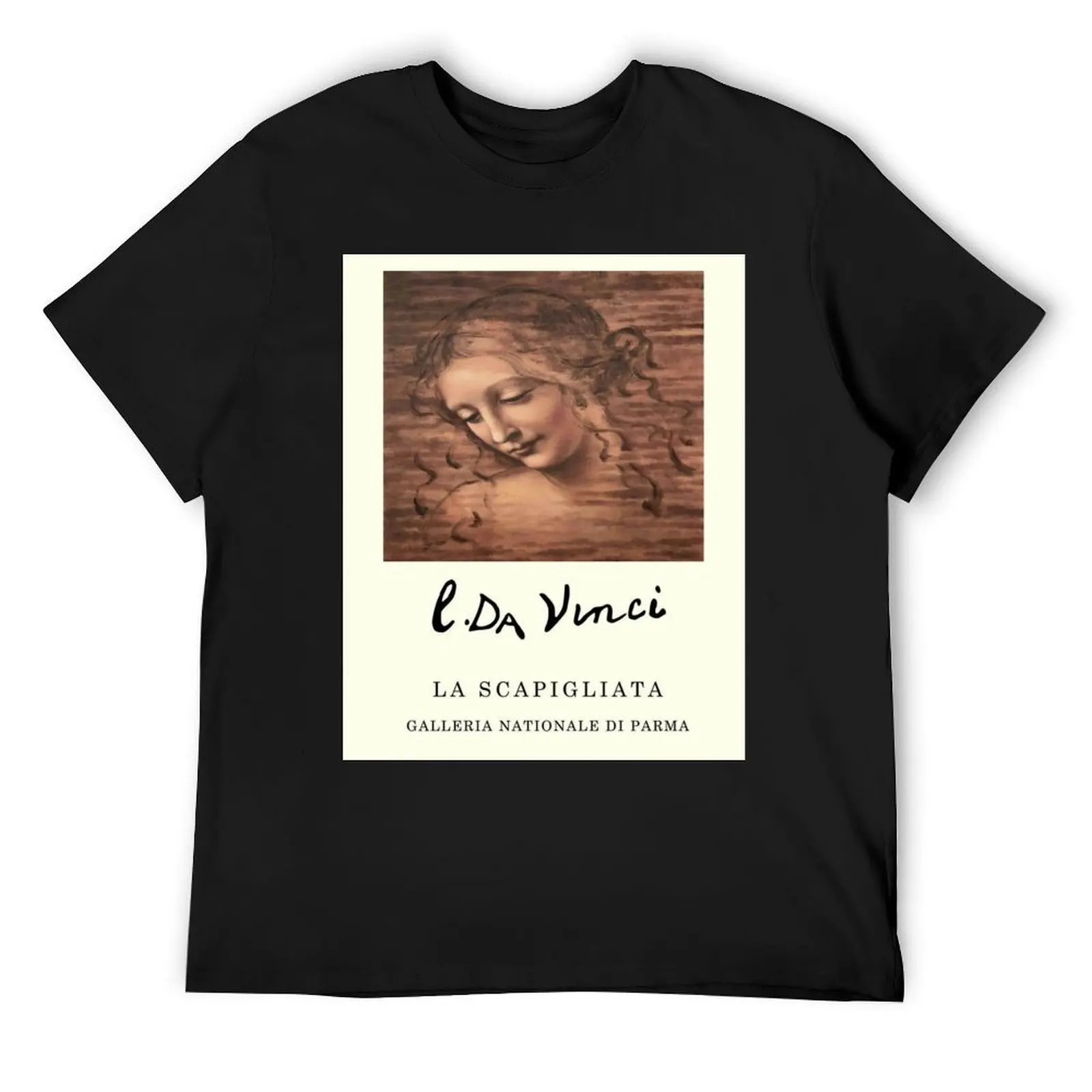 

LEONARDO DA VINCI : VINTAGE Gallery Art Show Advertising Print T-Shirt