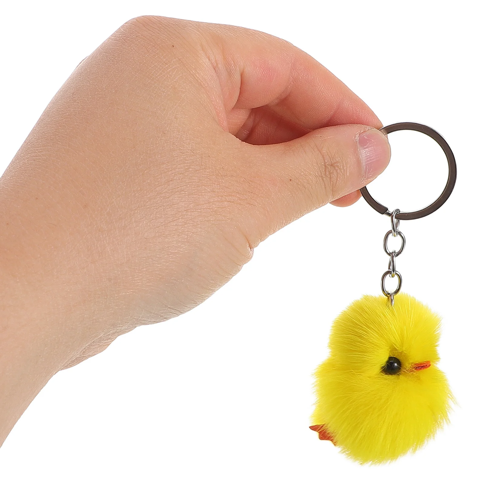 

8Pcs Mini Yellow Chick Keychain Soft Cute Chicken Accessory Bag Charm Car Keys Small Stuffed Pendant Chicken Keychain