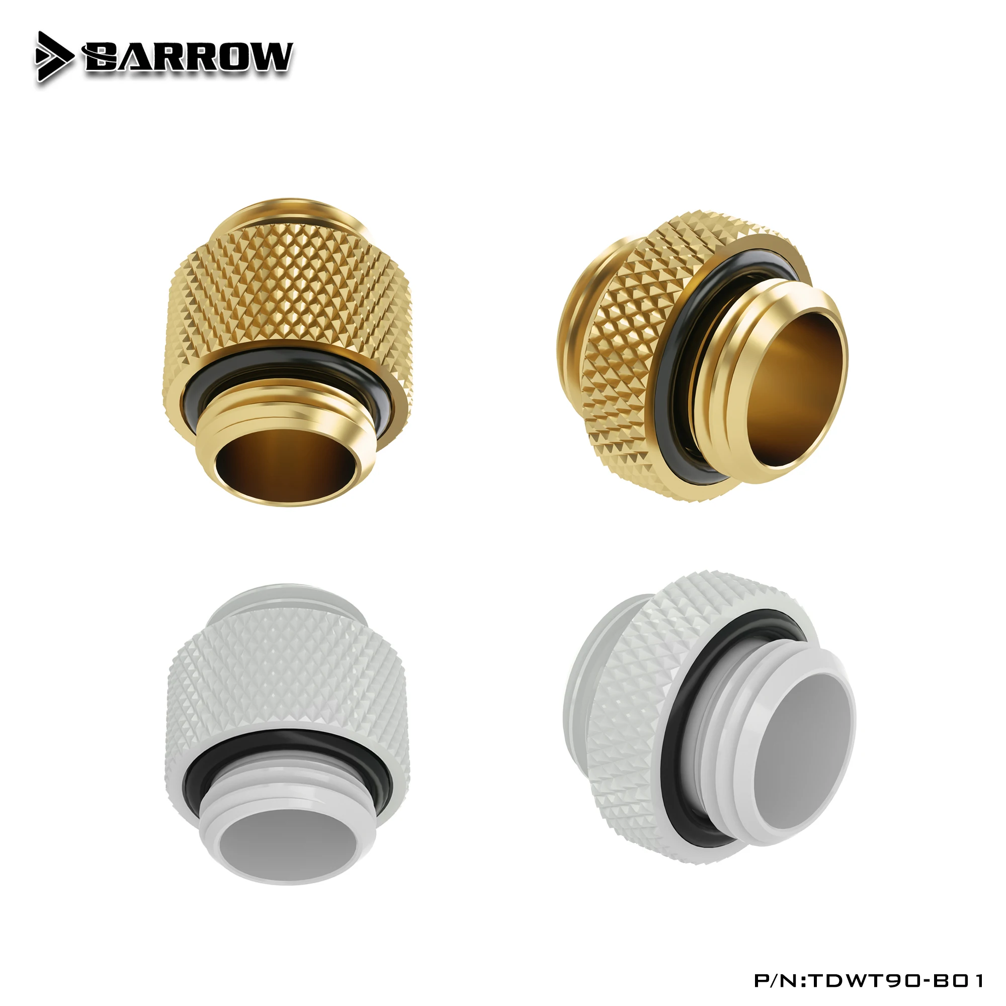 

Barrow Mini Dual Extender Butted Fitting Male-Male G1/4" For Pump Combine Reservoir Valve TB2D-MINI01-02