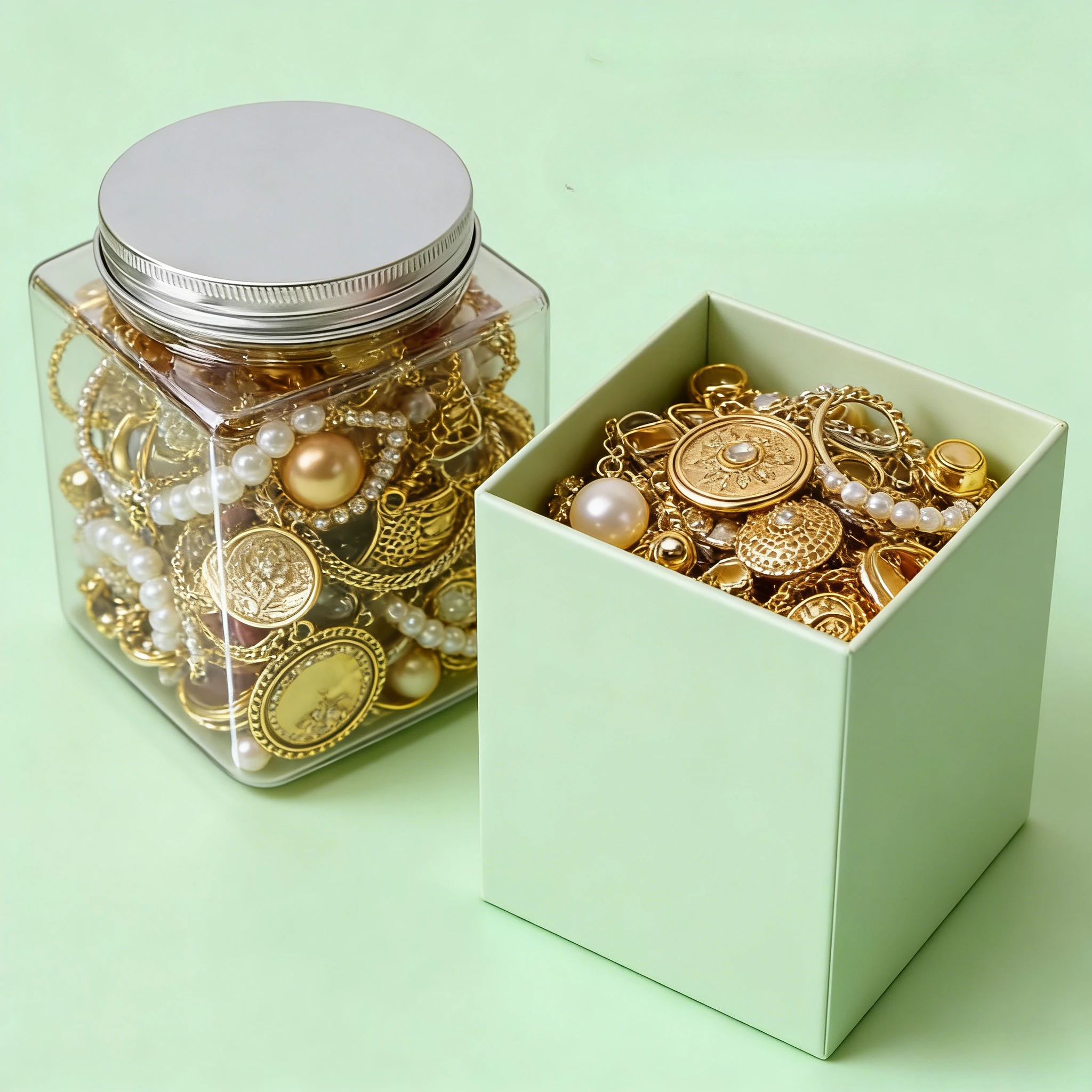 

Mystery Retro Jewelry Surprise Jar: Vintage Vibes Bohemia Rings, Nostalgia Earrings, Necklaces & Bracelets – All Wearable.