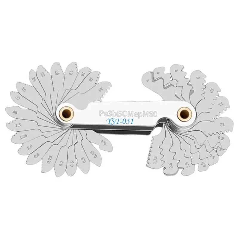 

E15A Comprehensive Stainless Steel Screw Thread Gauge Suitable For Precise Home Industrial Use Professional And DIY Projects