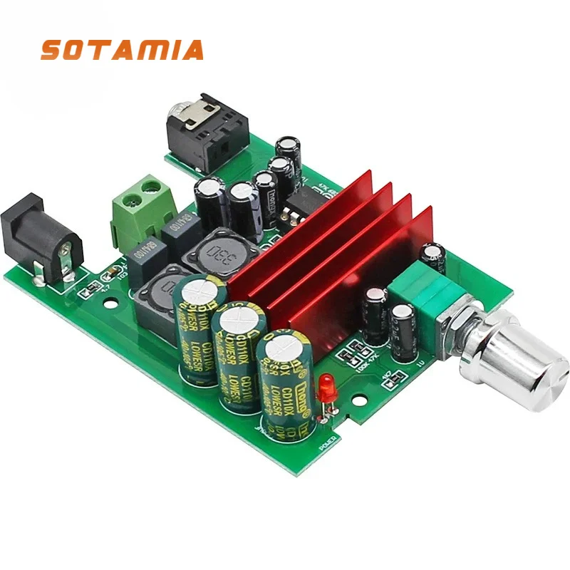 SOTAMIA TPA3116D2 High Power Subwoofer Amplifier Board 100W Mono Audio Sound Speaker Amplifier DC12V Audio Box Module