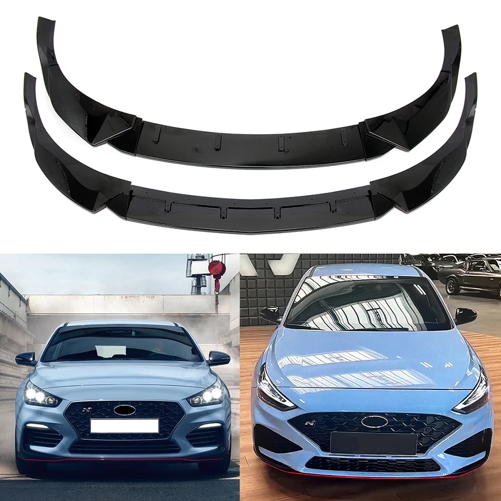 

Three Stage Front Lip Splitter Spoiler Side Lower Splitters Body Kit For Hyundai I30N MK3 MK3.5 2017-2019/2020-2024