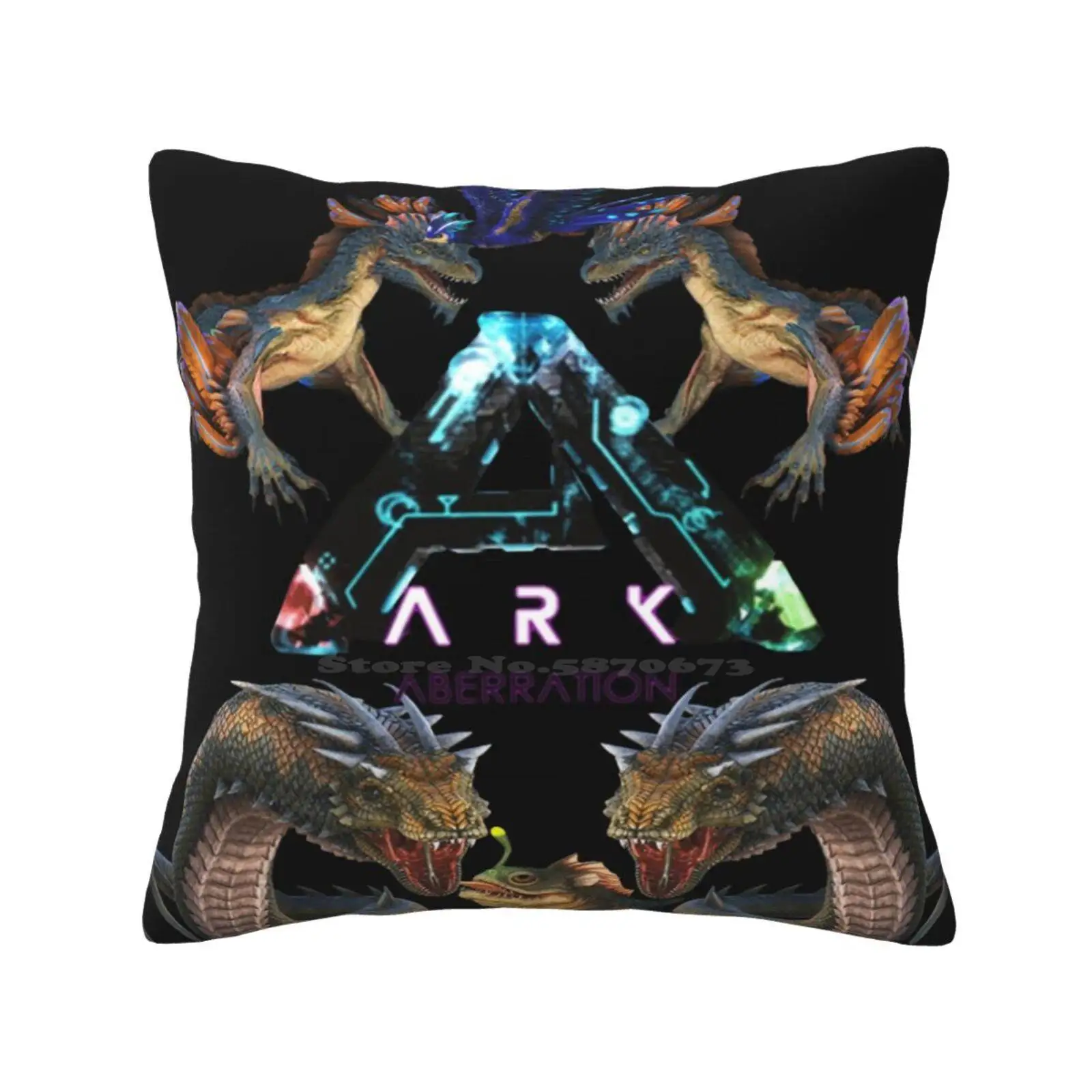 Ark Survival Evolved Aberration Throw Cushion Pillow Cover Ark Survival Evolved Aberration Gamer Gaming Games Geek Stream