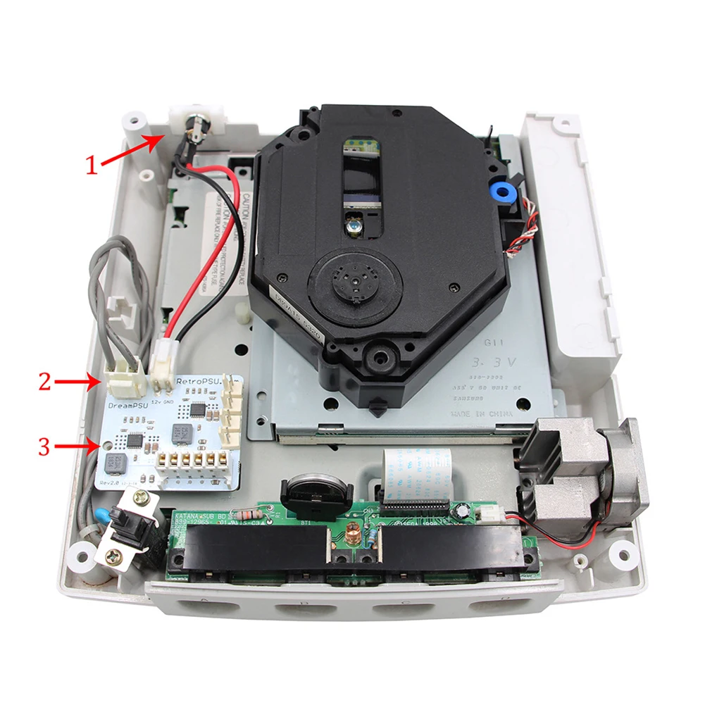 

Сменный блок питания DreamPSU Rev2.0 12 В для игровой консоли SEGA DreamCast