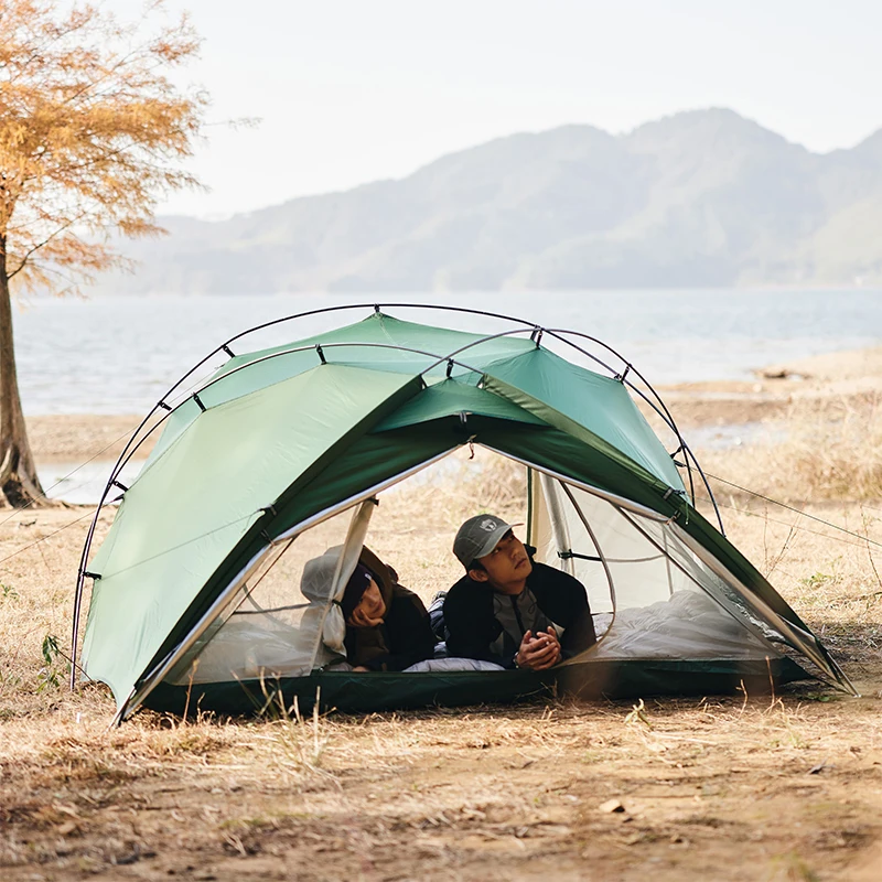 Naturehike Hillock 6 キャンプテント 2人用 防水PU2000mm UPF50+ 日よ
