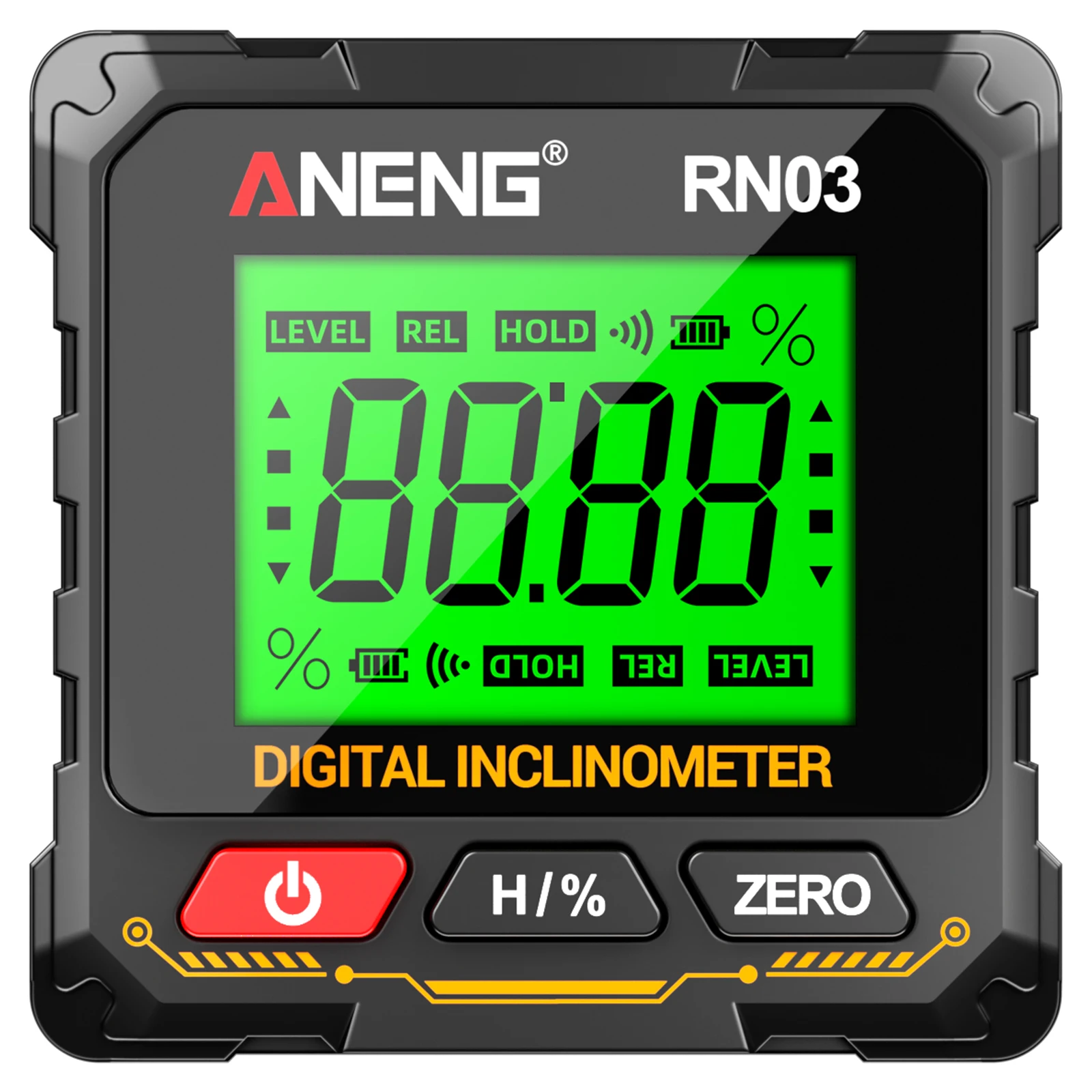 

ANENG Laser Digital Inclinometer RN03 Digital Angle Finder with Laser, Magnetic Inclinometer Level, USB Protractor Angle Rulers