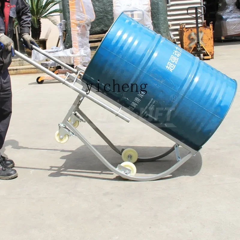 DSA multifunctional oil drum truck, oil drum unloading truck, mechanical drum trolley movable loading and unloading