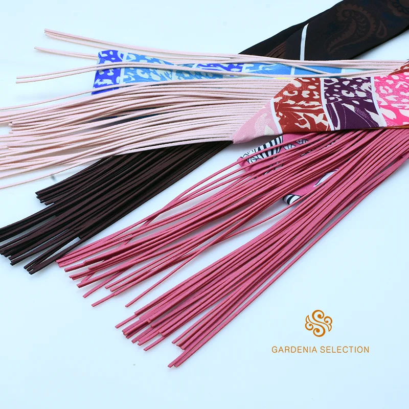 

Женская декоративная лента из твилового шелка с кожаными бахромами, длинный многофункциональный пояс-шарф для украшения сумок и повседневного ношения