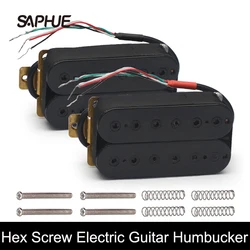 Electric Guitar Humbucker 12 Adjustable Hex Screw Dual Coil for 6 String Electric Guitar Coil Spliting Pickup N7.5K/B15K Output