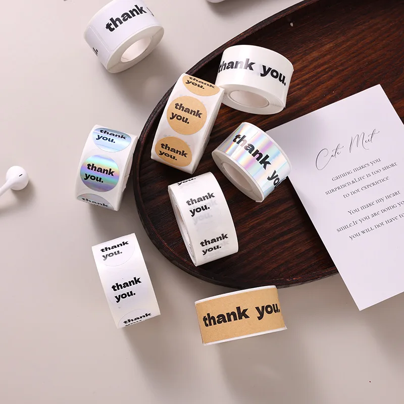 Декоративные наклейки, медная бумага, наклейки из крафт-бумаги, наклейки для подарочной упаковки, этикетки для посылок, товары ручной работы, подарки