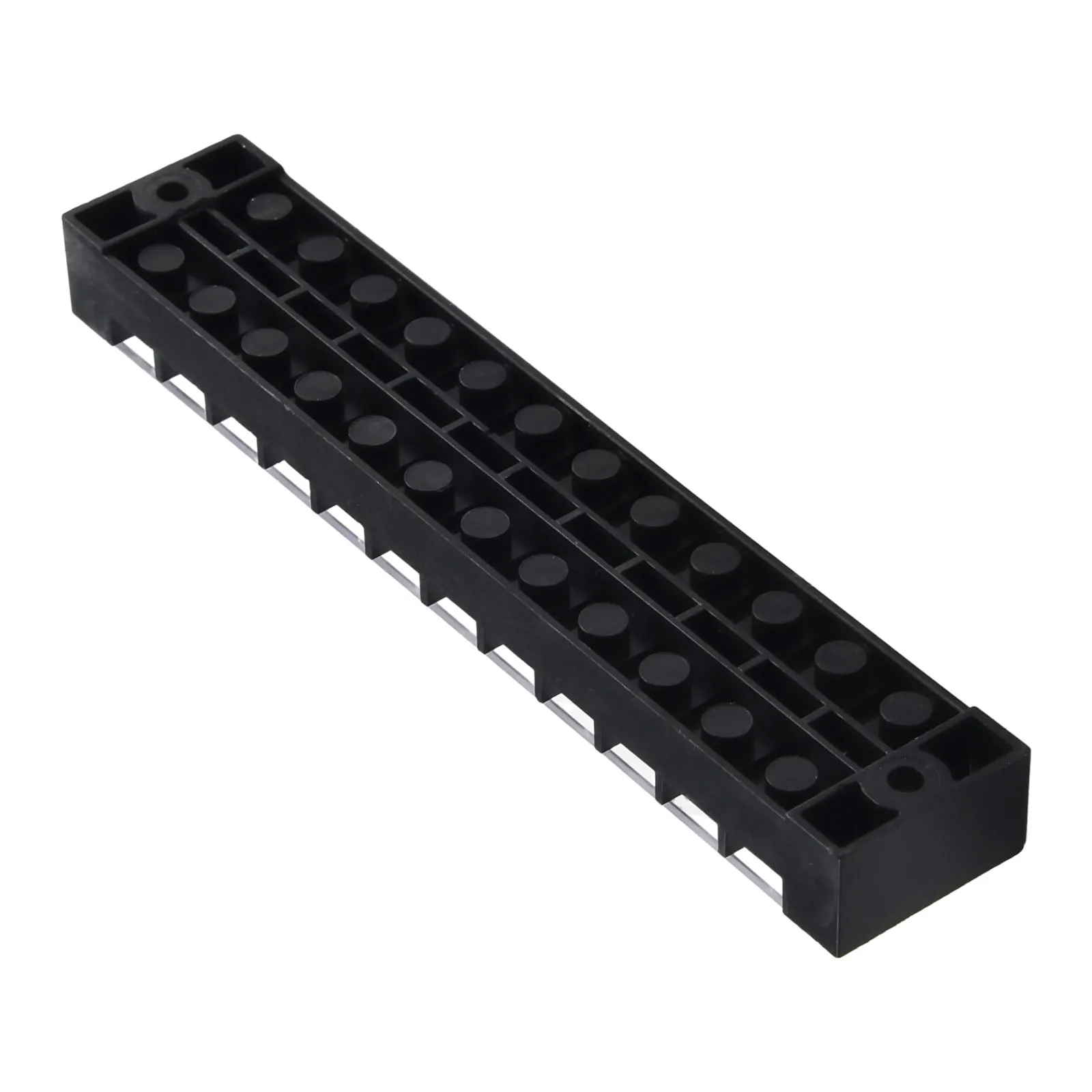 1pc Terminal Block TB-2512L 25A 600V Wiring Strip Dual Row Connector 163x30x20mm 12 Groups Electrical Equipment High Quality