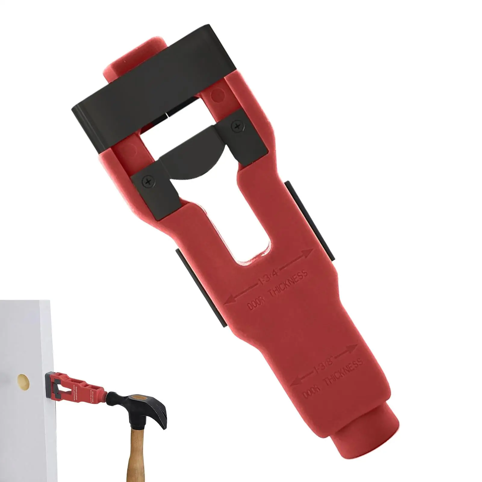 

Door Latch Mortise Tool Door Latch Installation Kit Professional Hole Puncher For Chiseling Lock Replacement Woodworking