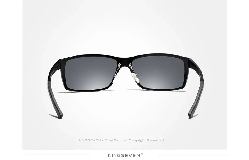 KINGSEVEN Aluminium Polarisierte Sonnenbrille Für Männer UV400 Schützen Anti-reflexion Gläser Männlich Fahren Radfahren Brillen Zubehör – Detail 6