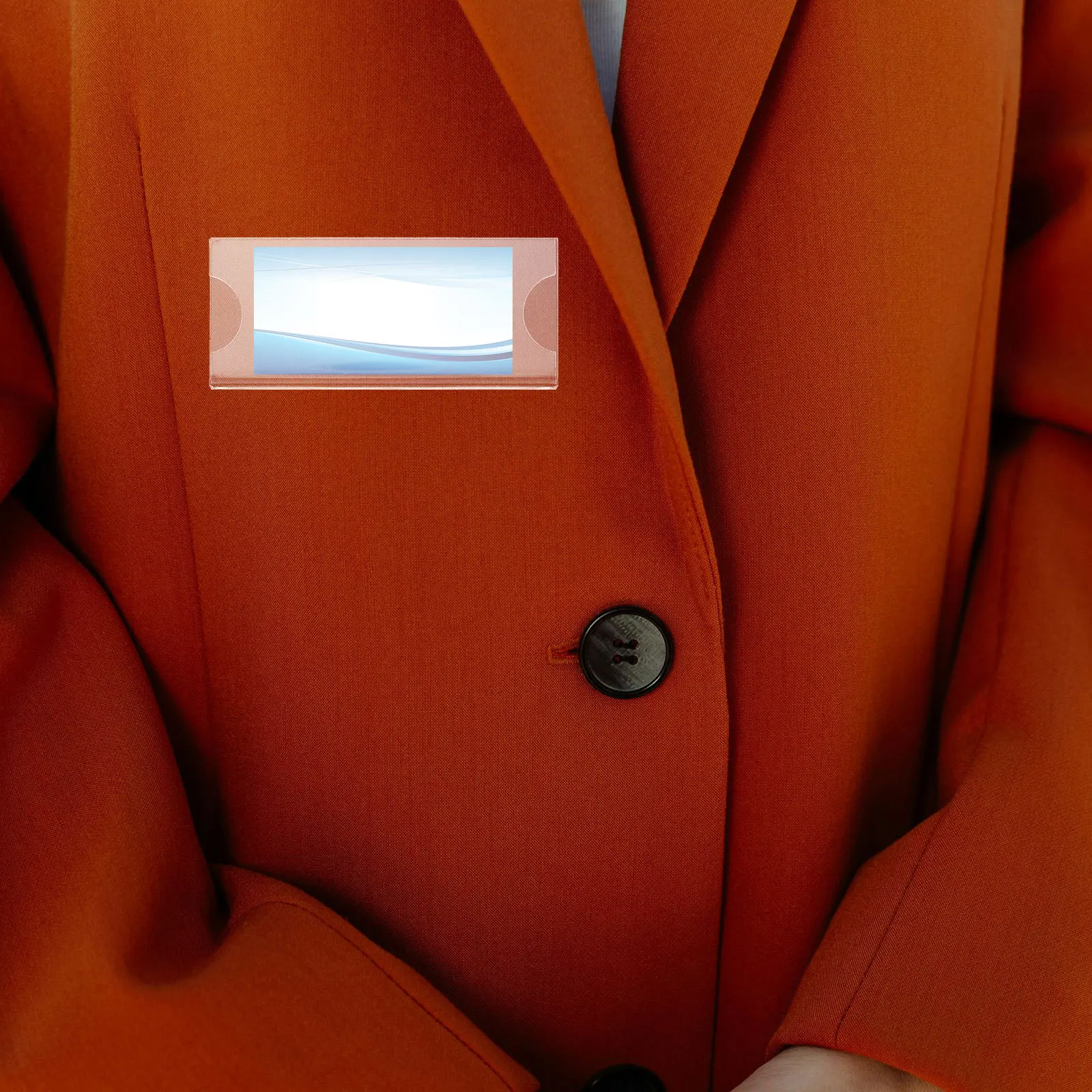 

10Pcs Acrylic Badge Holders Identity Card Cases Employee Name Tags for Office School Hotel Badge Holders