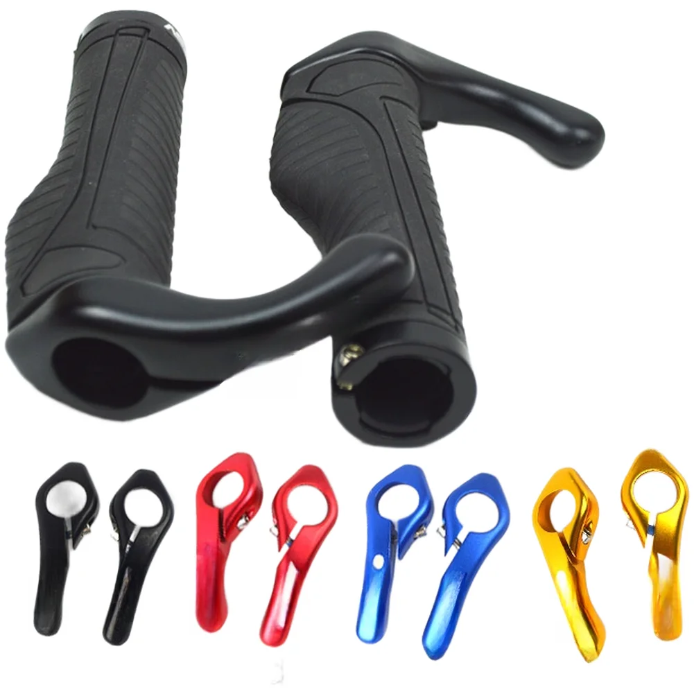 

Bicycle Handlebar Grips Aluminum Alloy Mountain-Bike Handlebar Grips Ergonomic Bullhorn Bar Ends Bicycle-Parts