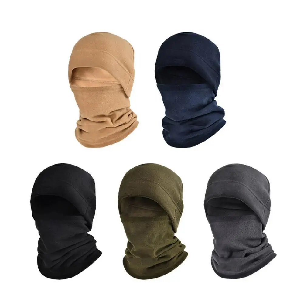 Winter Polar Coral Hat Fleece Balaclava Men Face Warmer Beanies Thermal Head Cover Tactical Military Sports Scarf Caps