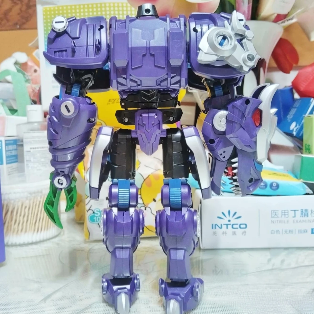 LiJiang XT-1611 التحول الطاغية T-REX ديناصور تشوه لعبة BW الوحش الحروب 24.5 سنتيمتر ألعاب شخصيات الحركة في الأوراق المالية #3