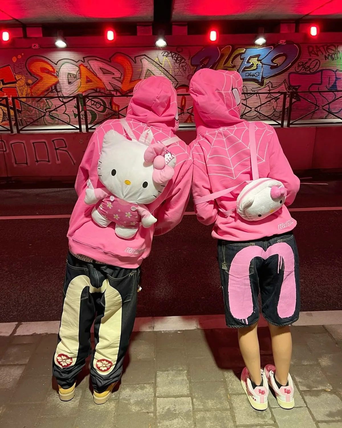 

High Street mens jeans Couples Loose All Seasons Y2k harajuku baggy Pants Fitting American Style streetwear men clothing